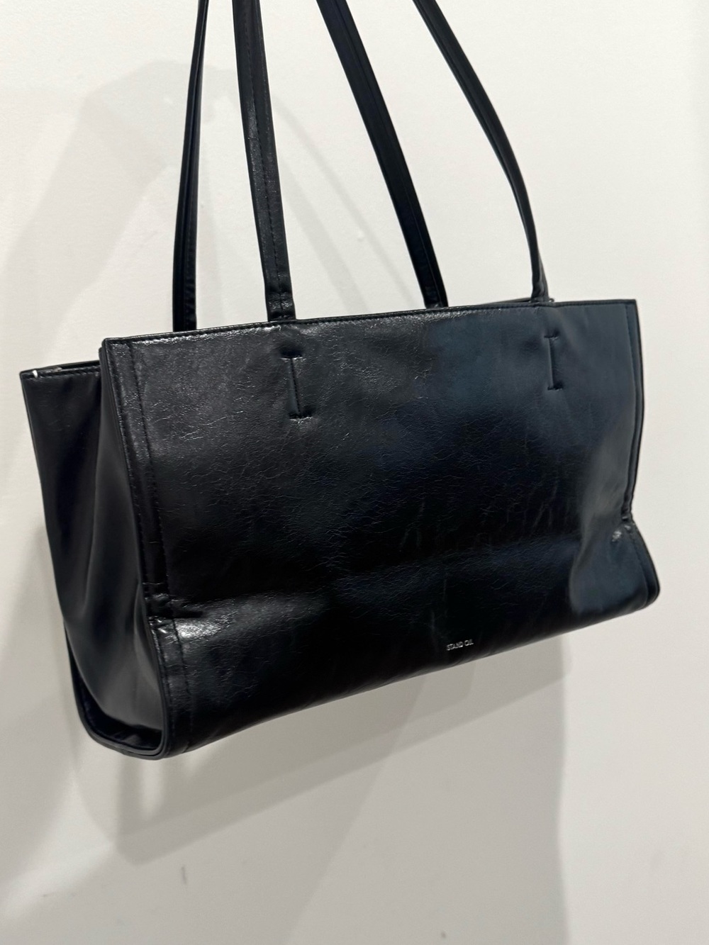 NEW STAND OIL Oblong Bag / Stitch Black - Picture 10 of 15